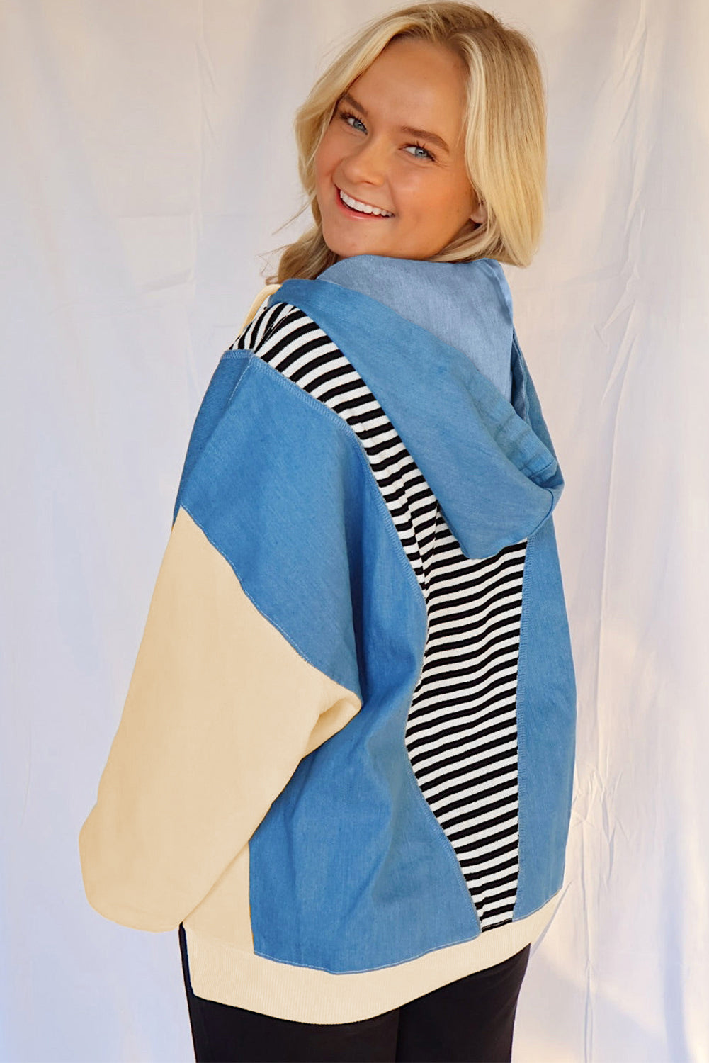 oversized zip hoodie