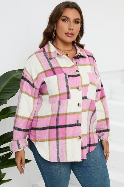 pink plaid jacket