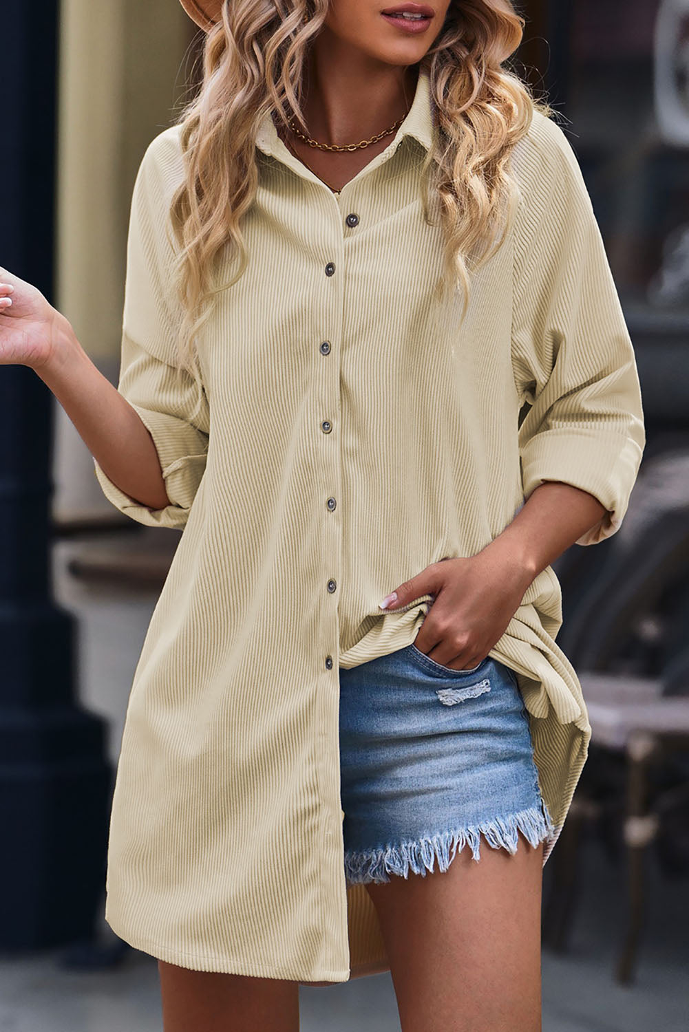 corduroy mini dress