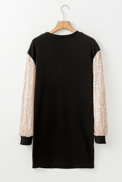 sequin t shirt dress