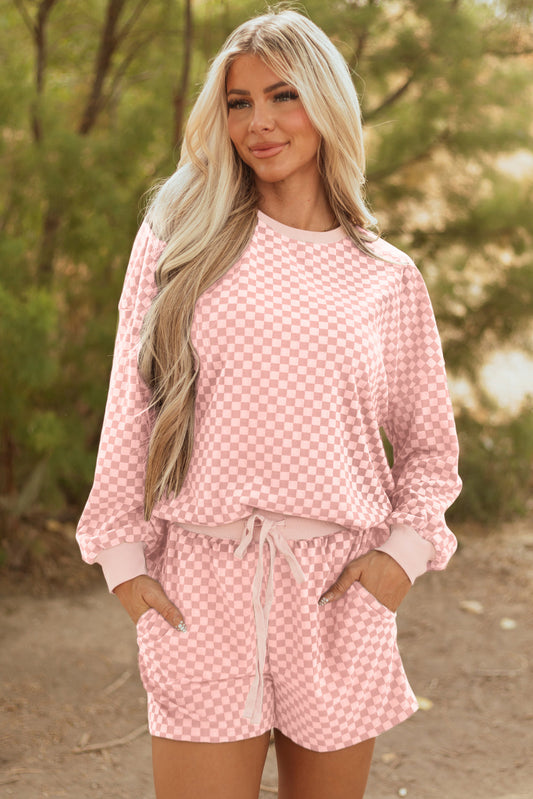 2 piece long sleeve short set