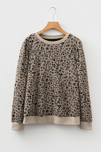 leopard long sleeve top