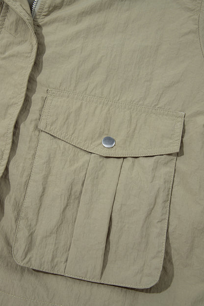 hooded utility jacket