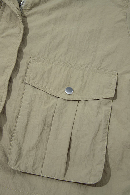 hooded utility jacket