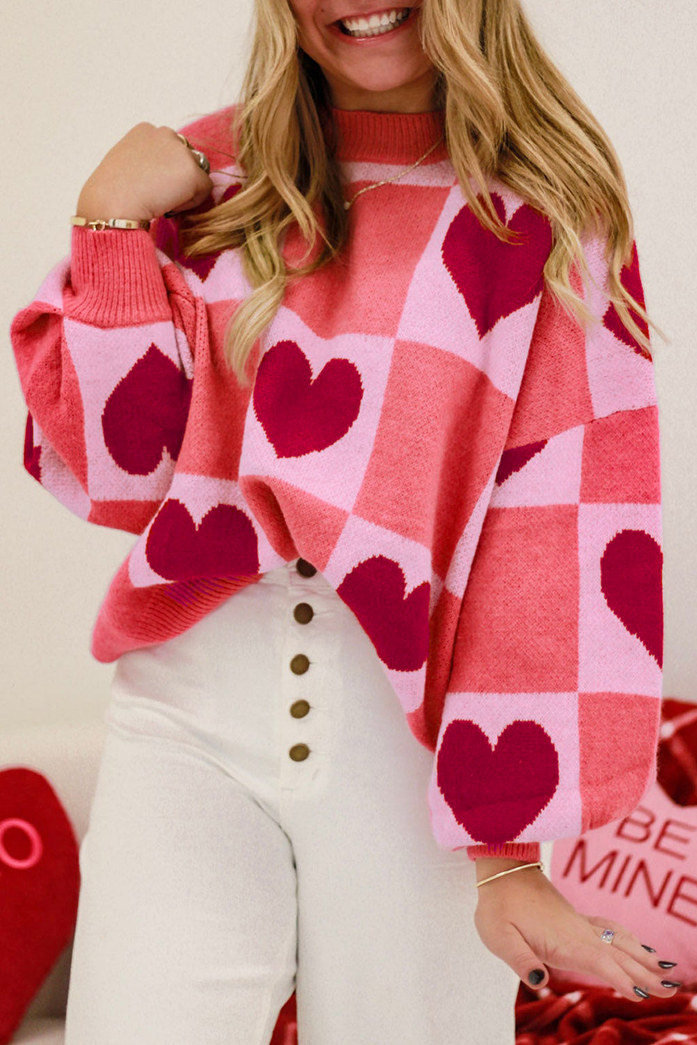 plus size valentine sweater