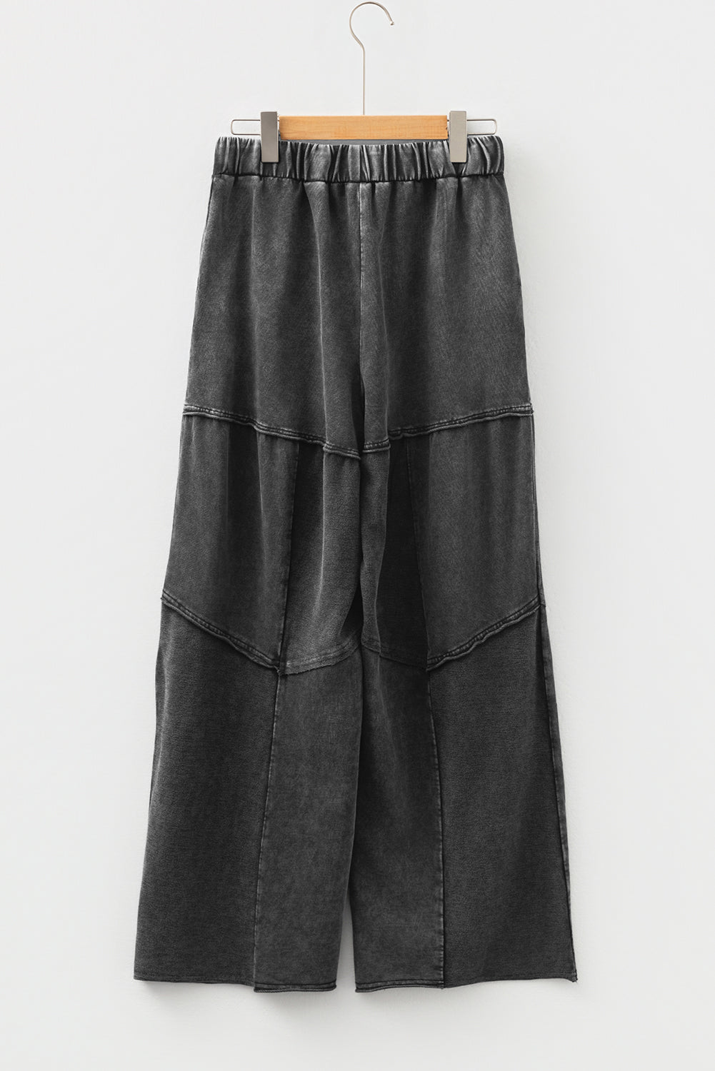 black wide leg pants