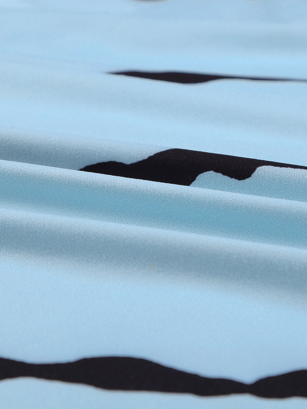 Gray Striped V Neck Plus Size Tank Top with Flag Print