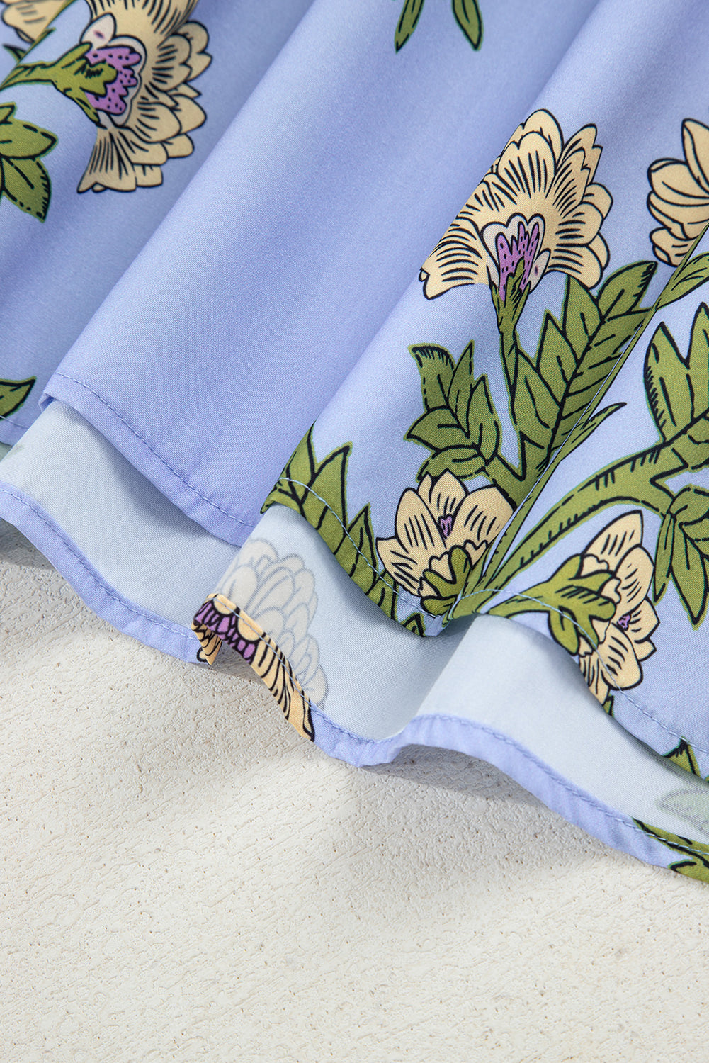 floral long sleeve blouse