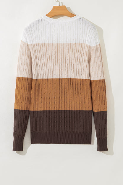 colorblock sweater