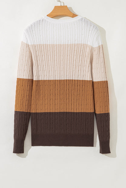 colorblock sweater
