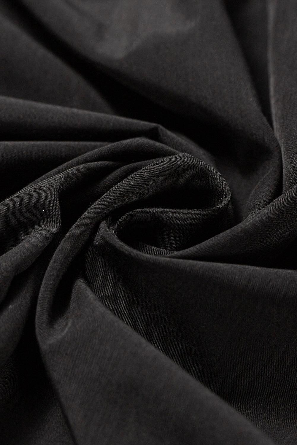 Curvy Black Swing Dress with Half Puff Sleeves