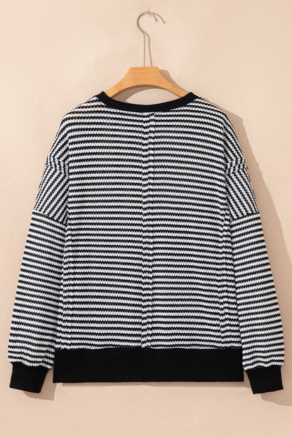 black stripe top