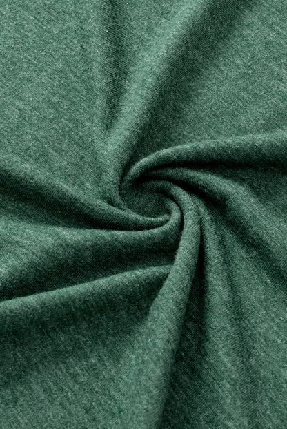 Elegant Blackish Green Embroidered V Neck Plus Size Blouse