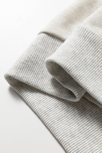 light grey sweatshirt