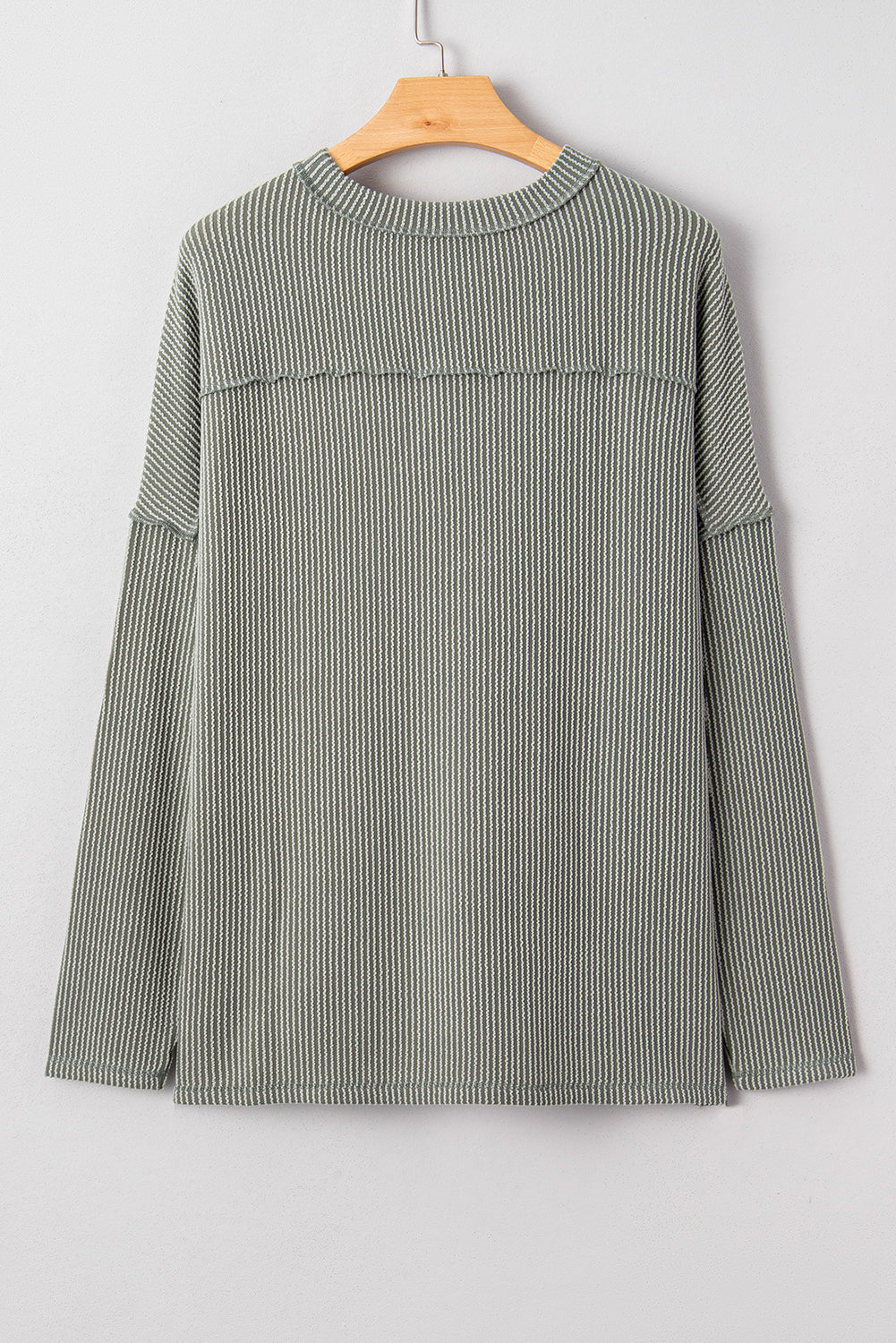 ribbed long sleeve top