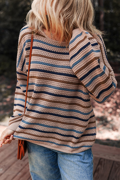 striped knitted sweater