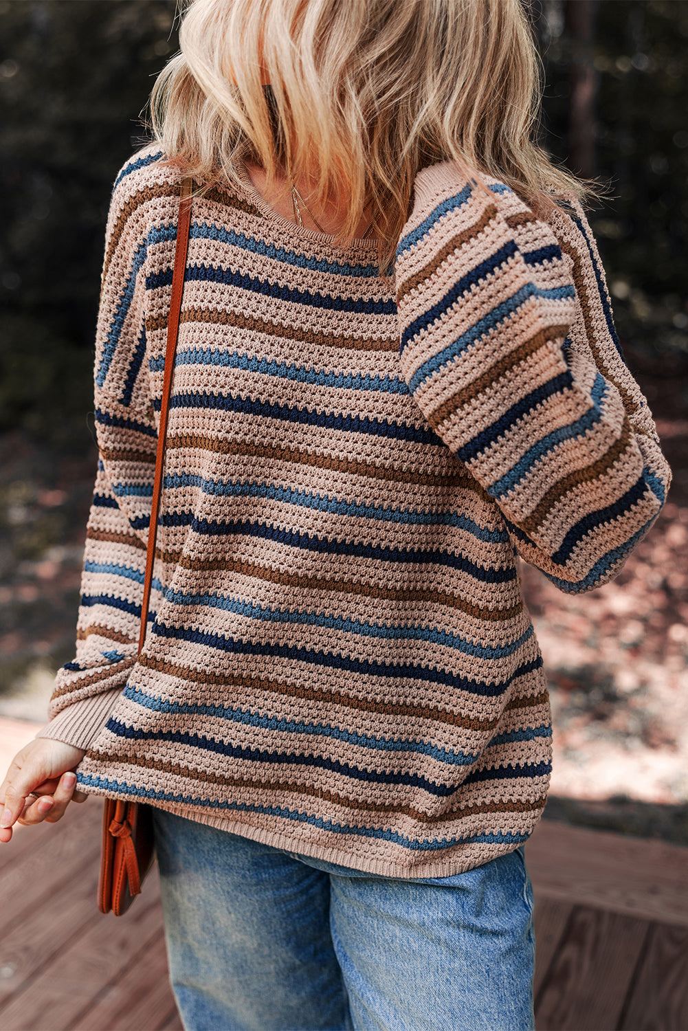 striped knitted sweater