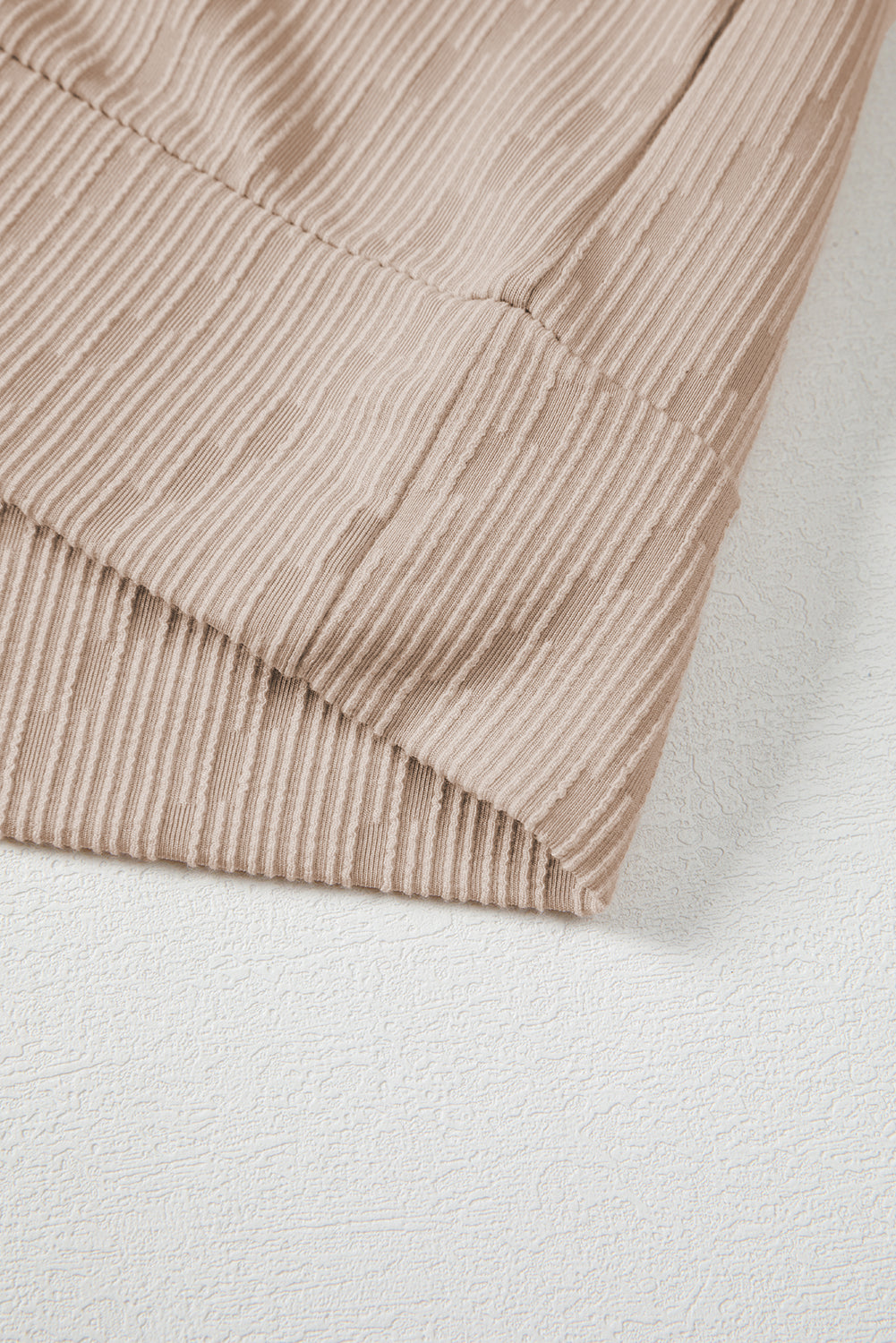 textured long sleeve top