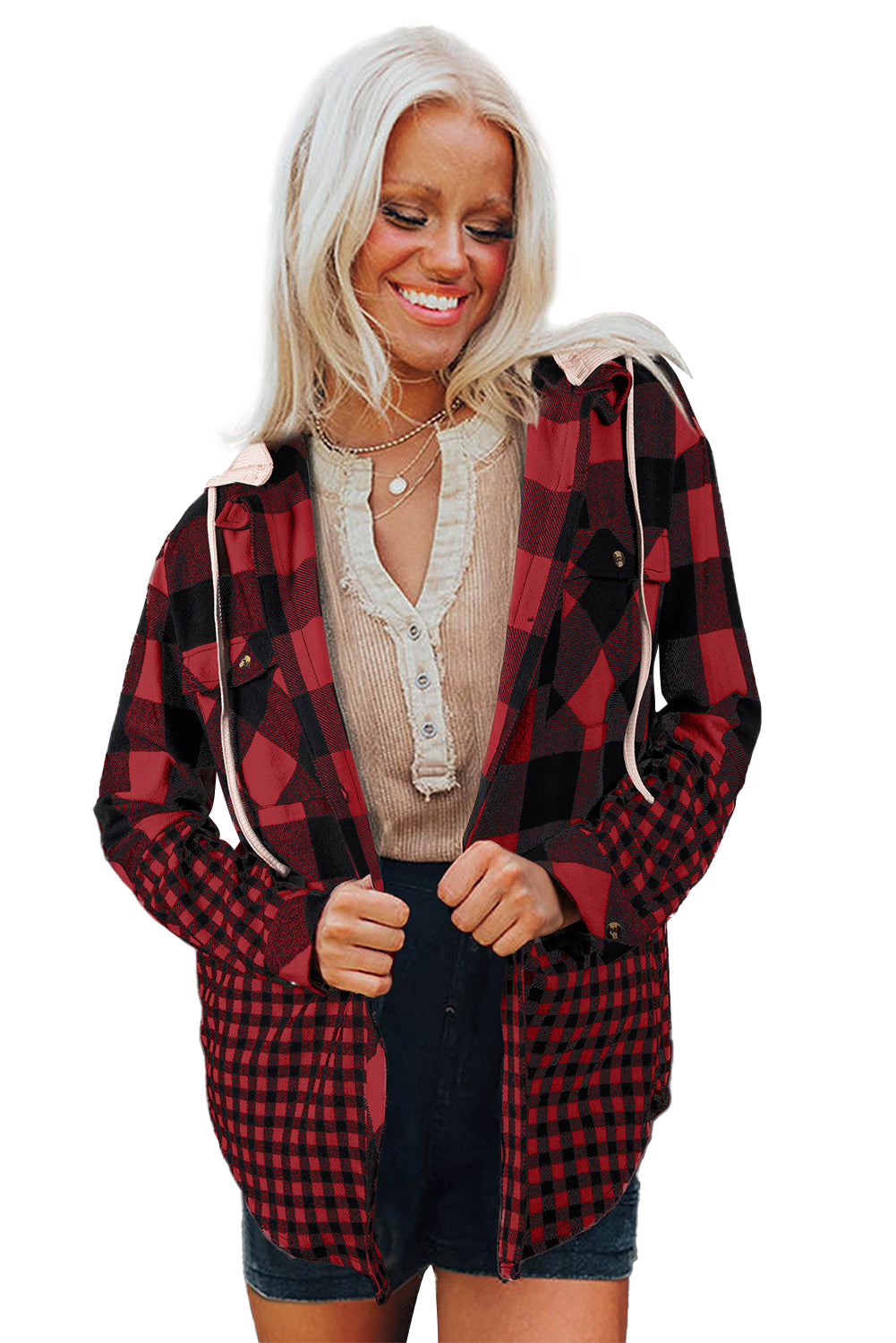 womens plaid shacket