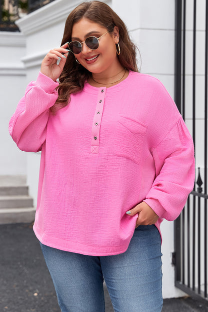 pink plus top