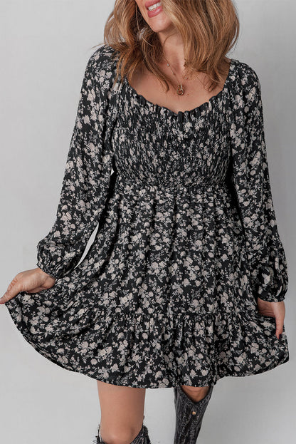 black floral dress