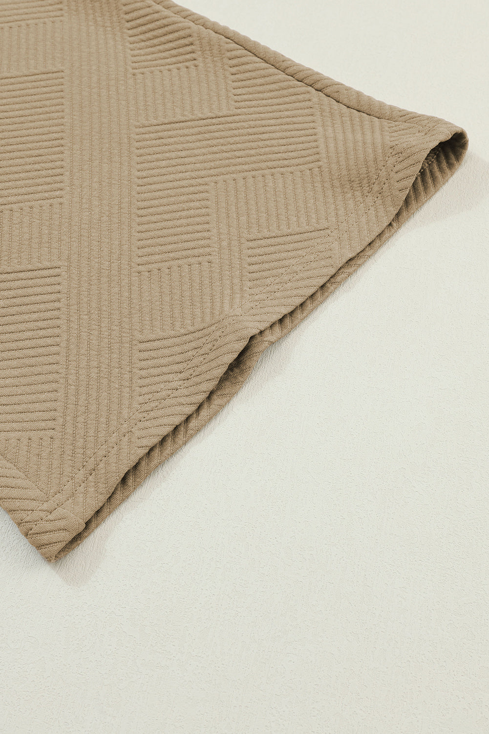 Pale Khaki Ultra Loose Textured 2pcs Slouchy Outfit