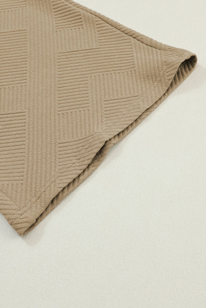 Pale Khaki Ultra Loose Textured 2pcs Slouchy Outfit