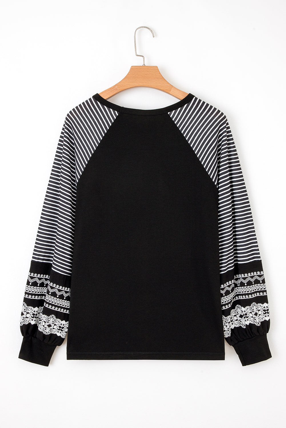 black long sleeve top