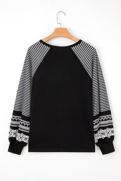 black long sleeve top