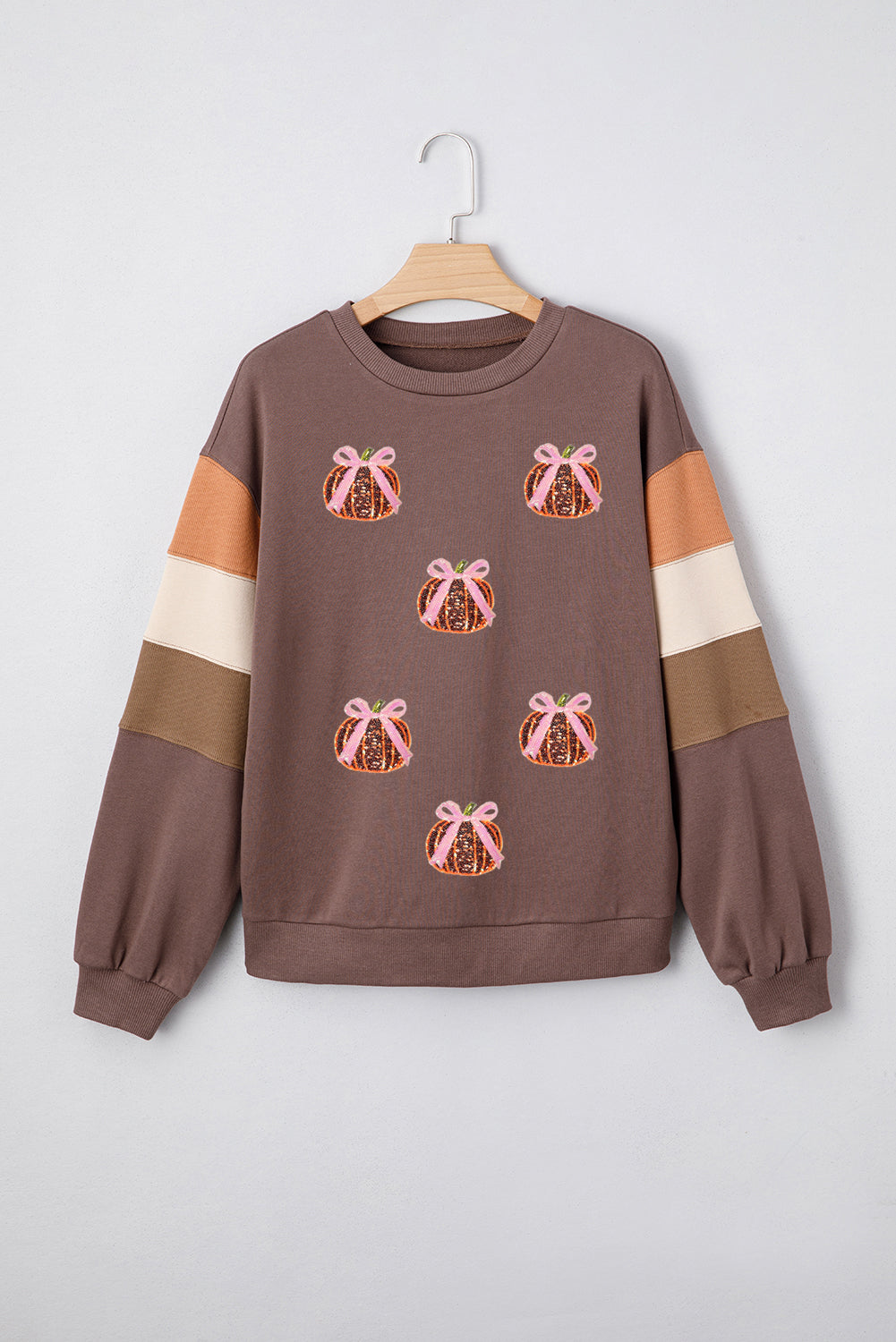color block patchwork sweatshirt