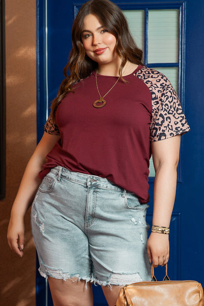 Light Blue Plus Size Distressed Rolled Hem Denim Shorts