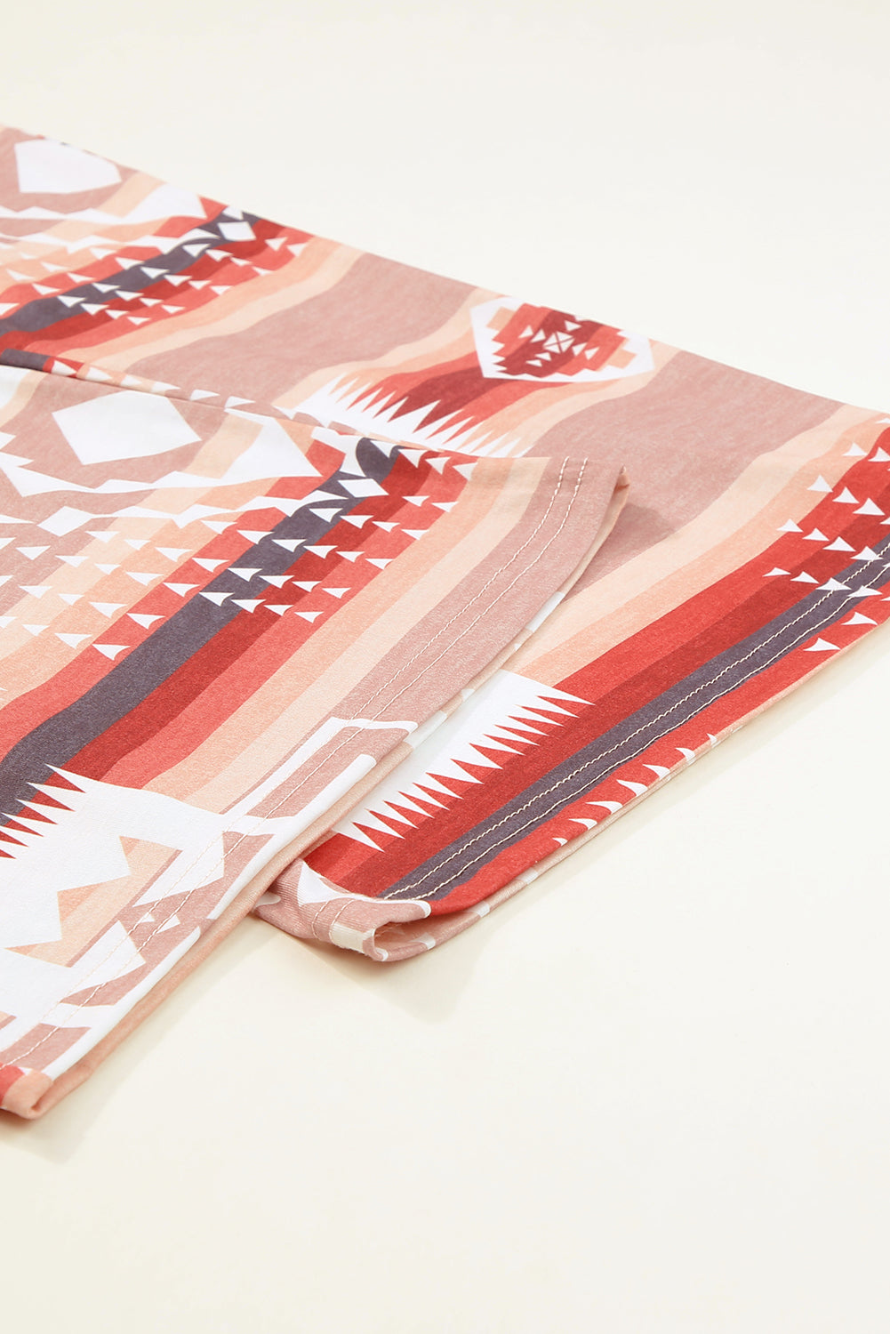 Aztec Bliss Multicolour Lounge Set with Puff Sleeves and Wide Leg Pants