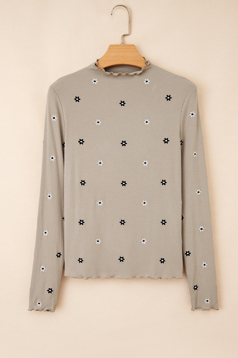 floral embroidered top