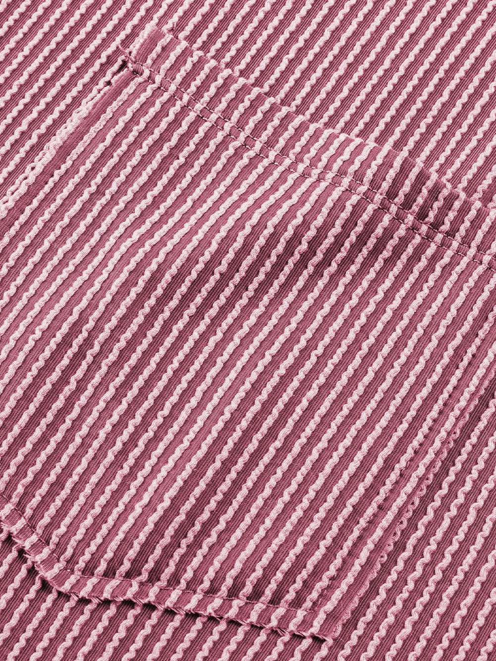 Rose Pink Textured V-Neck Dropped Shoulder Plus T-Shirt