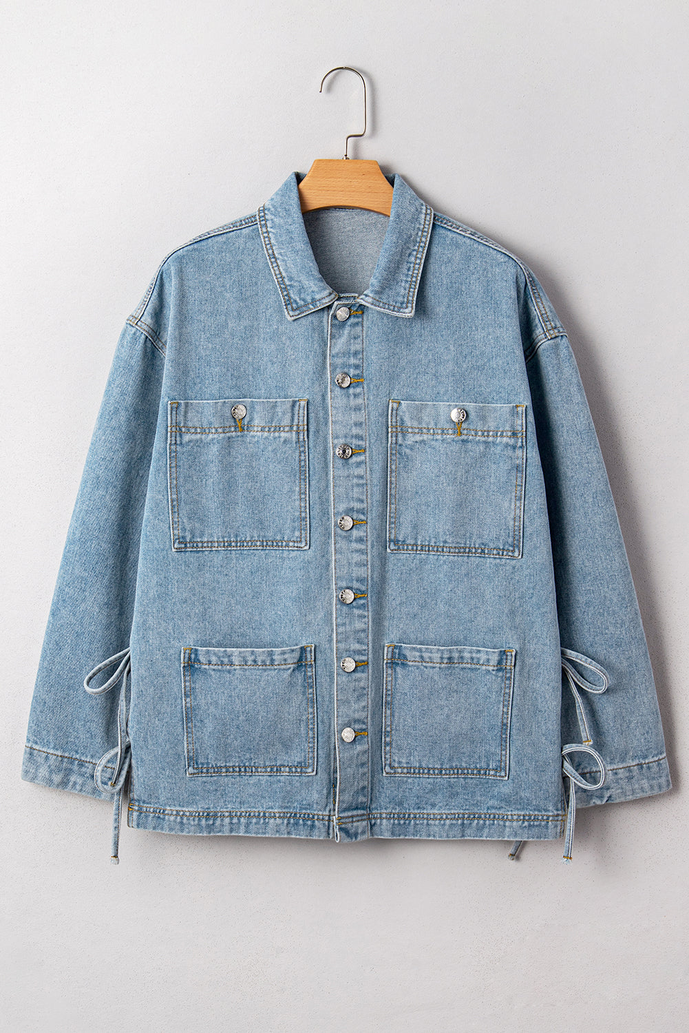 blue denim jacket