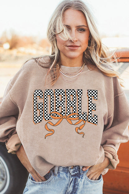 letter graphic sweatshirt