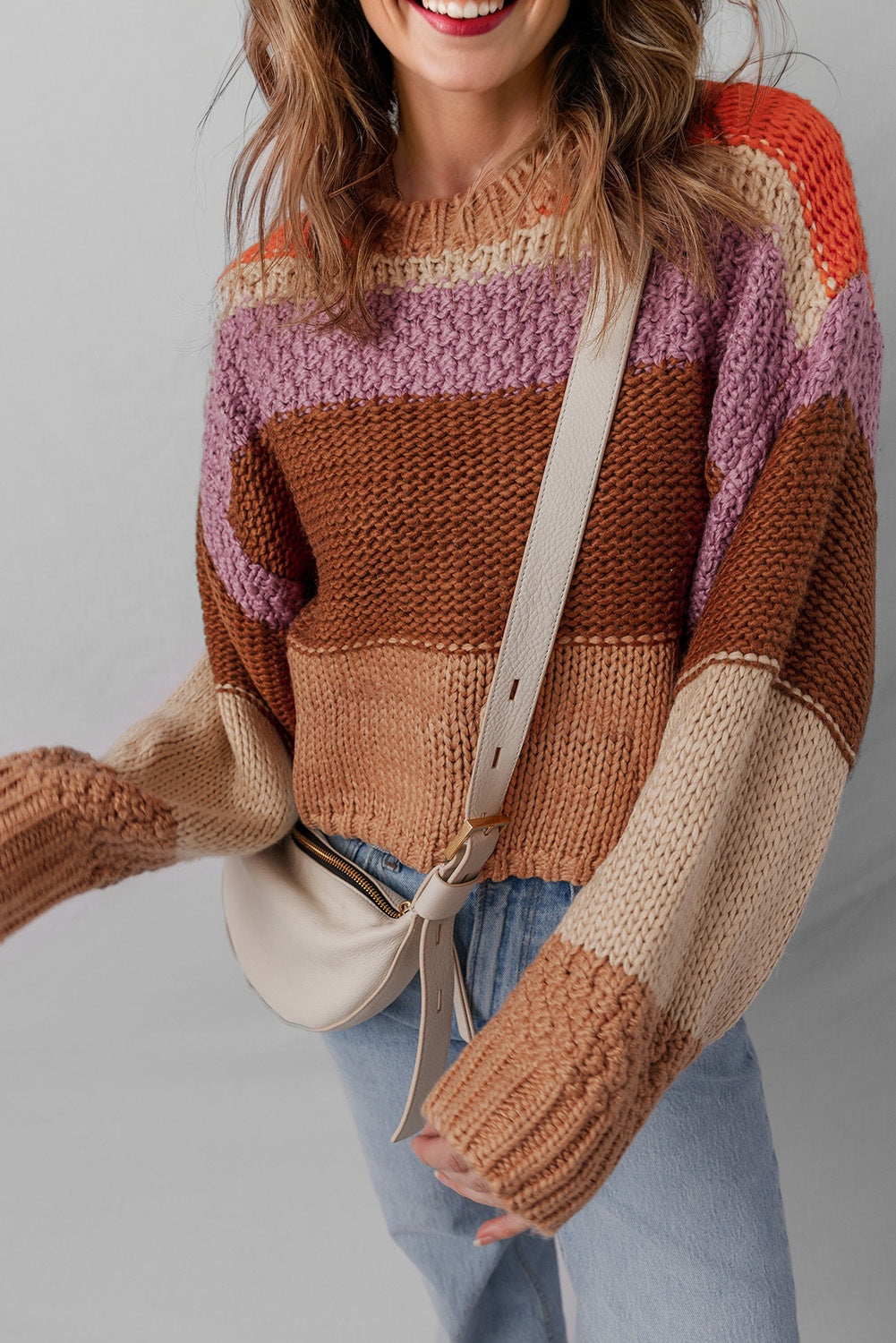 colorblock sweater