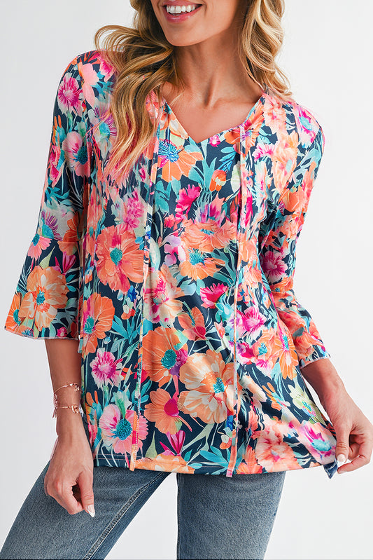 floral blouse long sleeve