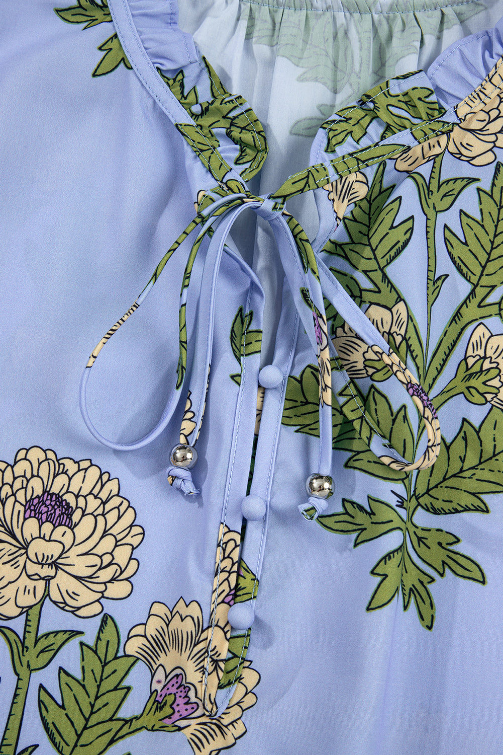 floral long sleeve blouse