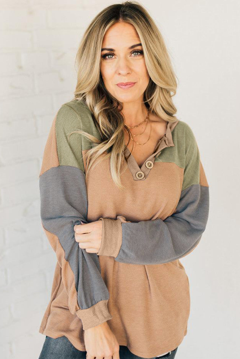 color block sweatshirt