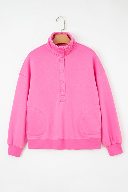 bright pink sweatshirt