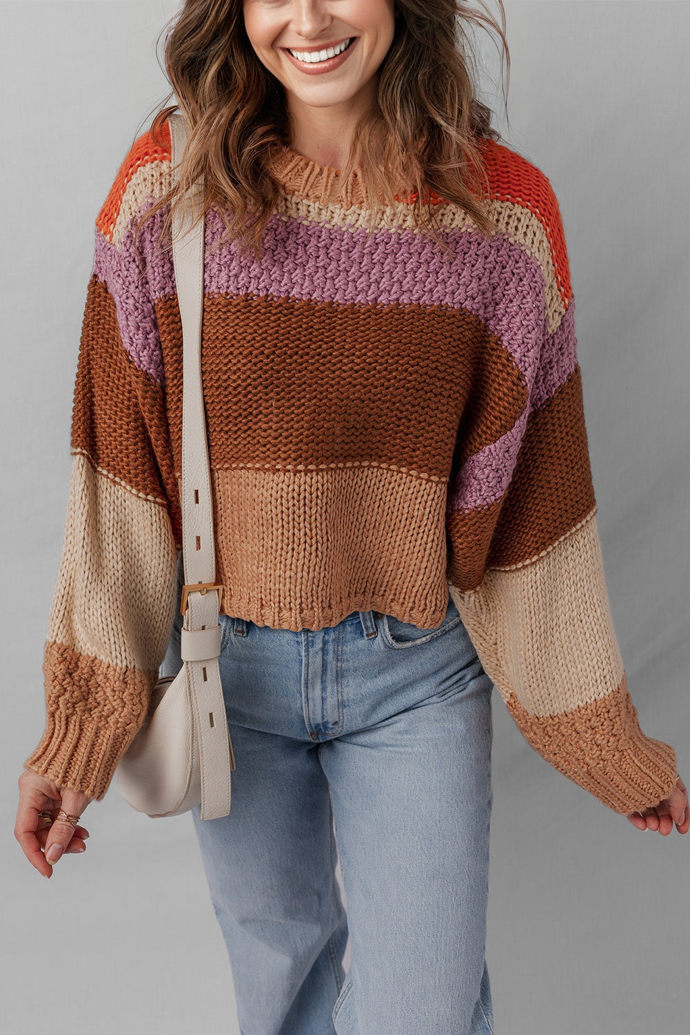 colorblock sweater