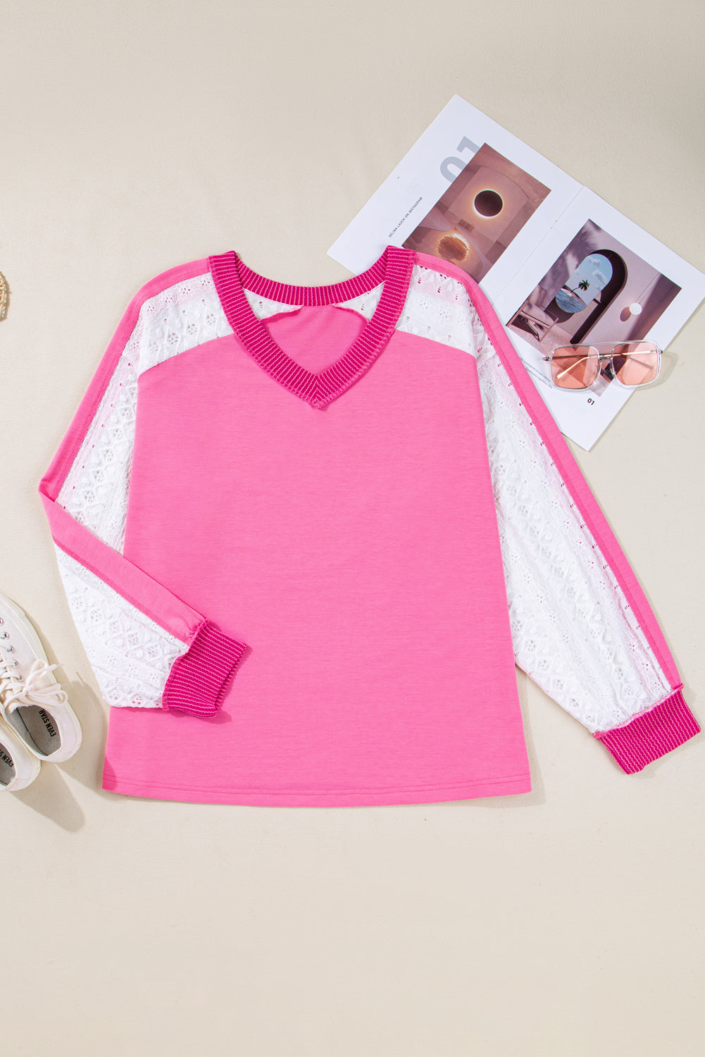 v neck plus size top