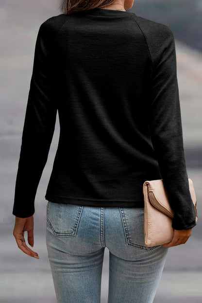 black long sleeve top