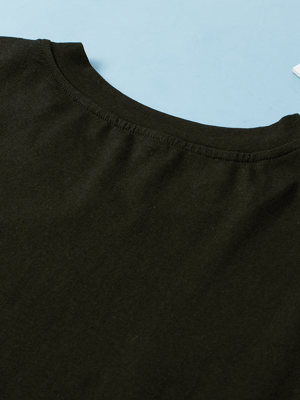 Chic Black Star Sequin Plus Size T-Shirt