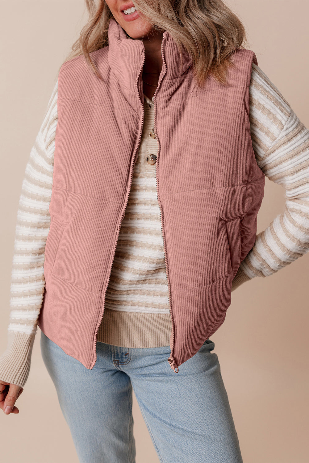 corduroy vest jacket