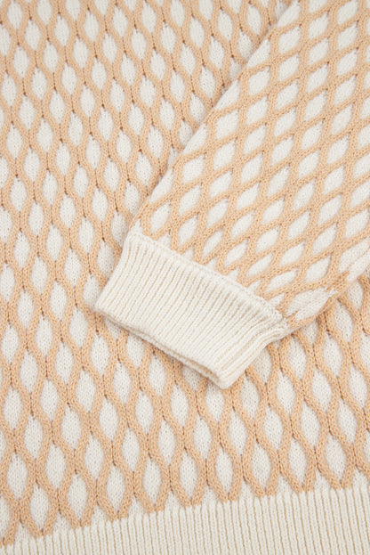 textured knit sweater