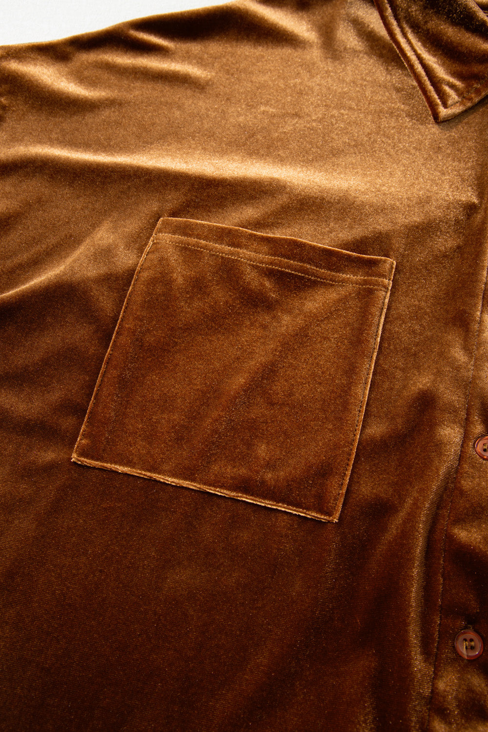 plus size velvet shirt