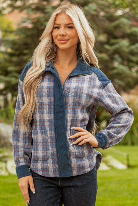 plaid corduroy jacket