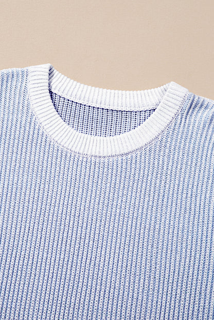 ribbed knit sweater plus size